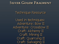 Silver Golem Fragments